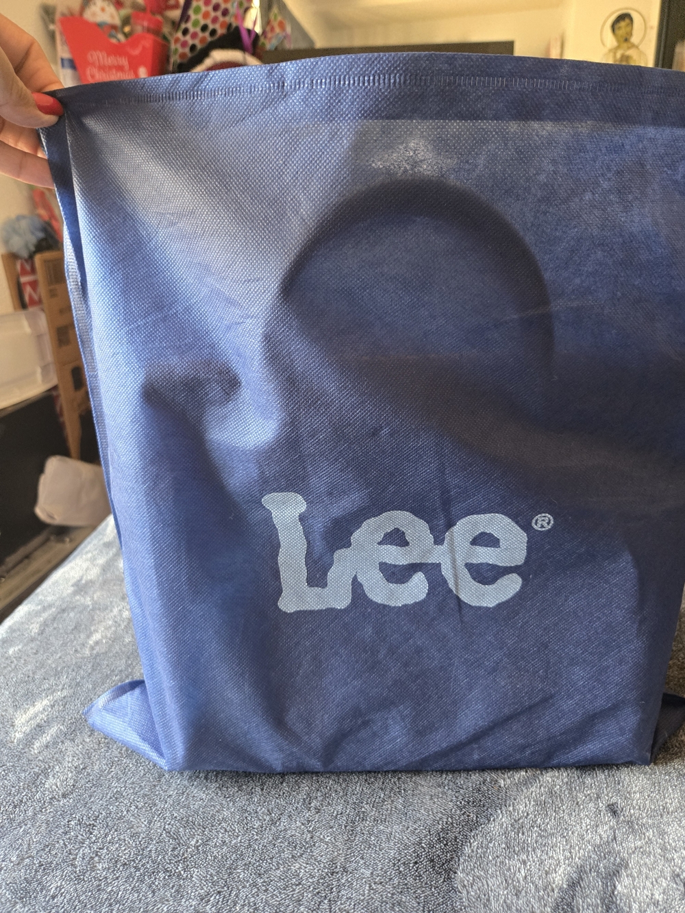 Lee Blue Logo Tote Bag